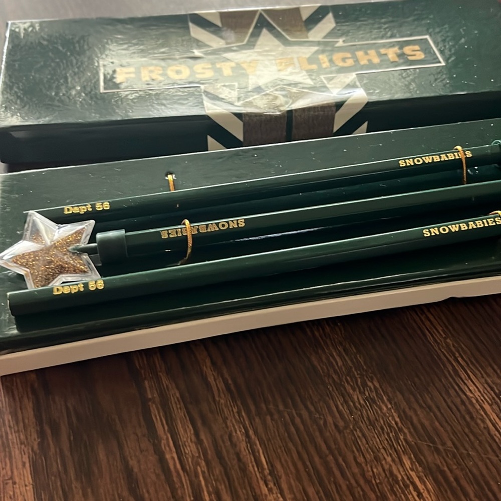 Vintage Dept 56 Frosty Flights pencils